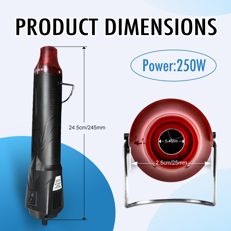 220V ホットエアガンはんだ付け温度ブロワーガン DIY  - Dryer Car Blower のレビューと価格