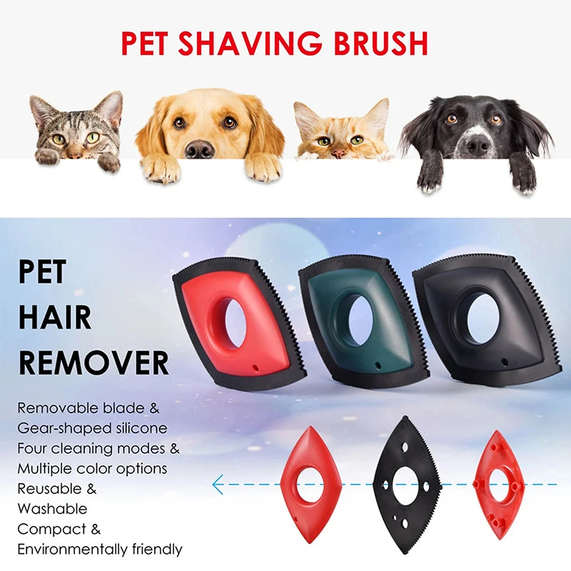 4 モードペットの毛リムーバーコームブラシ犬猫の毛ディテール - Seat Cleaner Fabric のレビューと価格