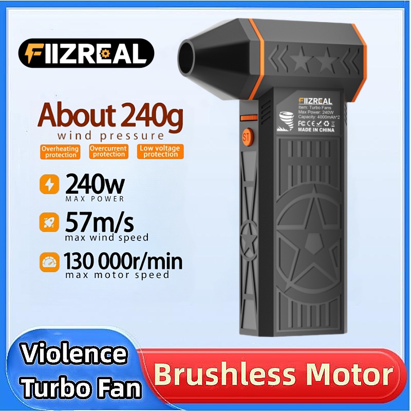 Fiizreal X50 240W ブラシレスターボファン  - Dryer Car Blower のレビューと価格